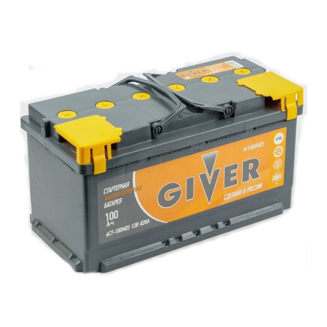 Аккумулятор GIVER HYBRID 100ач 820а обр. пол.