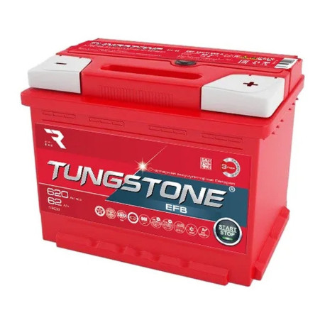 Аккумулятор TUNGSTONE EFB 62ач 620а обр. пол.