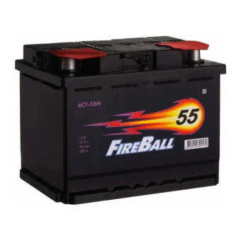 Аккумулятор FIRE BALL 55ач 480а обр. пол.