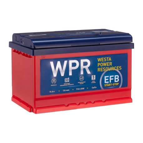 Аккумулятор WPR EFB 74ач 710а обр. пол.