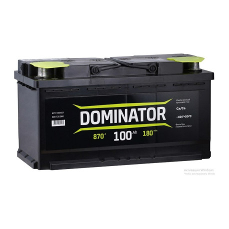 Аккумулятор DOMINATOR 100ач 870а обр. пол.