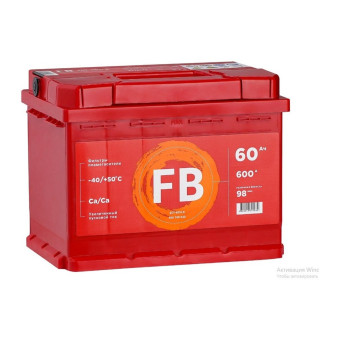 Аккумулятор FB Standart 60ач 600а прям. пол.