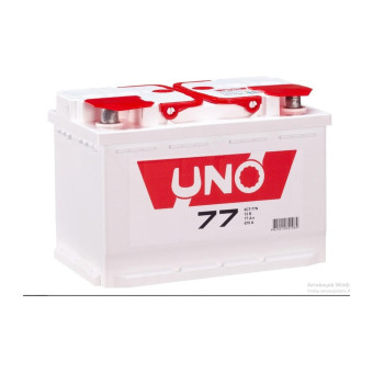 Аккумулятор UNO 77ач 670а обр. пол.