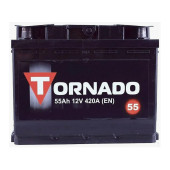 Аккумулятор TORNADO 55ач 480а обр. пол.