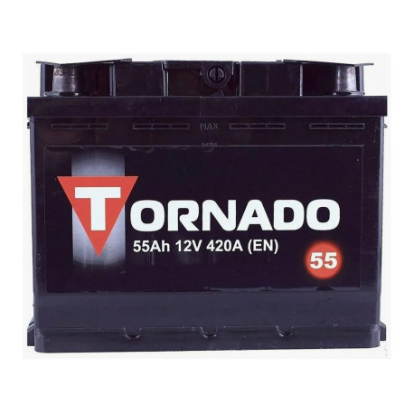 Аккумулятор TORNADO 55ач 480а обр. пол.