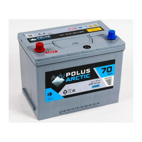 Аккумулятор POLUS ARCTIC 70/630 70D26R прям. пол.