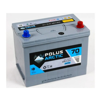 Аккумулятор POLUS ARCTIC 70/630 70D26L обр. пол.