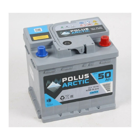 Аккумулятор POLUS ARCTIC 50ач 450а обр. пол.