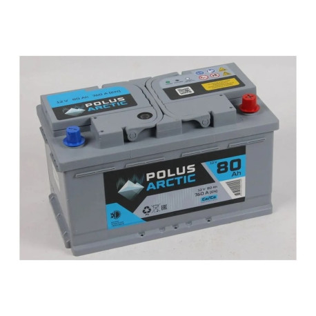 Аккумулятор POLUS ARCTIC 80ач 760а обр. пол.
