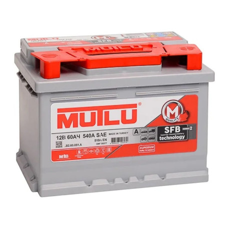 Аккумулятор Mutlu SFB M2 60ач 510а обр. пол.