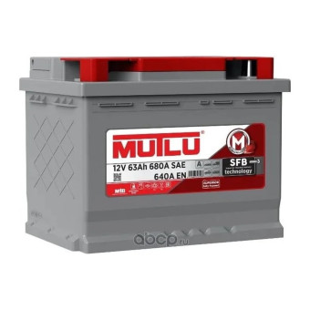 Аккумулятор Mutlu SFB M3 63ач 640а прям. пол.