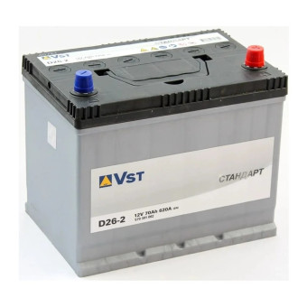 Аккумулятор Vst Стандарт 70/620 D26 обр. пол.