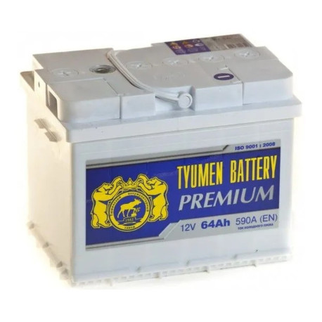 Аккумулятор Тюмень PREMIUM 64ач 620а обр. пол.