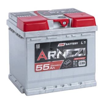 Аккумулятор ARNEZI DIN SMF 55ач 450а обр. пол.