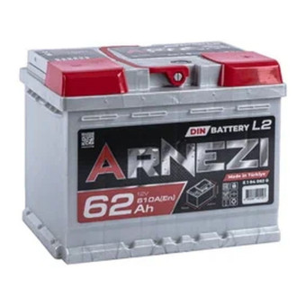 Аккумулятор ARNEZI DIN SMF 62ач 600а обр. пол.