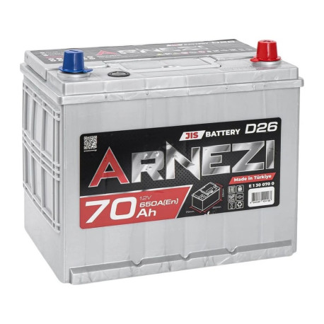 Аккумулятор ARNEZI JIS SMF 70/650 D26L обр. пол.