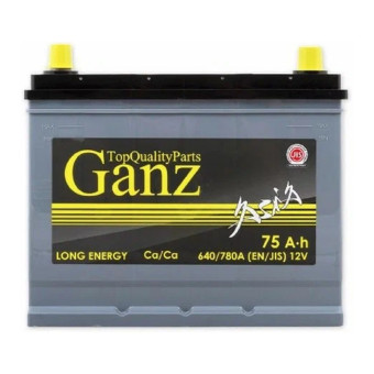 Аккумулятор GANZ ASIA 75/640 D26 обр. пол.