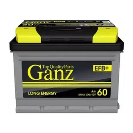 Аккумулятор GANZ EFB 60ач 610а обр. пол.