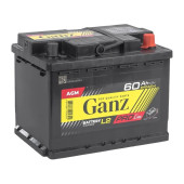 Аккумулятор GANZ PRO-Line 60ач 600а обр. пол.