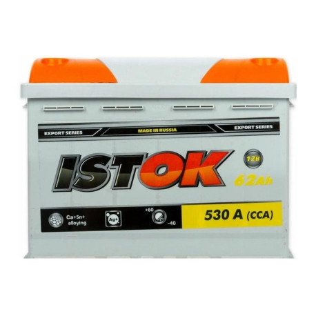 Аккумулятор ISTOK 62ач 530а обр. пол.