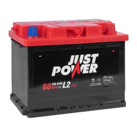 Аккумулятор JUST POWER 60ач 500а обр. пол.