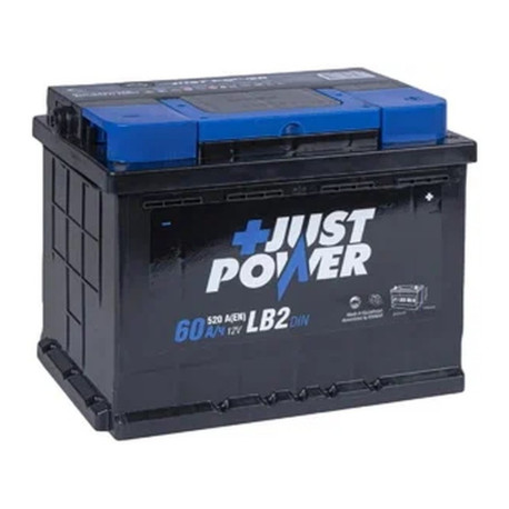 Аккумулятор JUST POWER+ 60ач 520а обр. пол.
