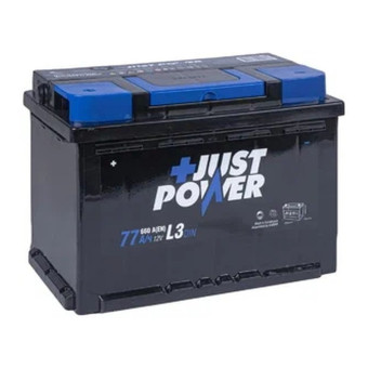 Аккумулятор JUST POWER+ 77ач 660а обр. пол.