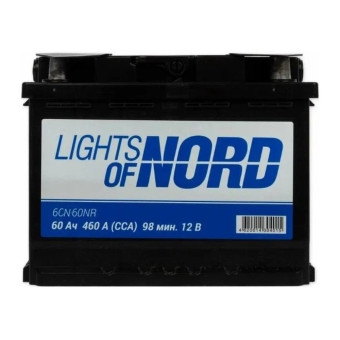 Аккумулятор Lights of Nord Standart 60ач 460а обр. пол.