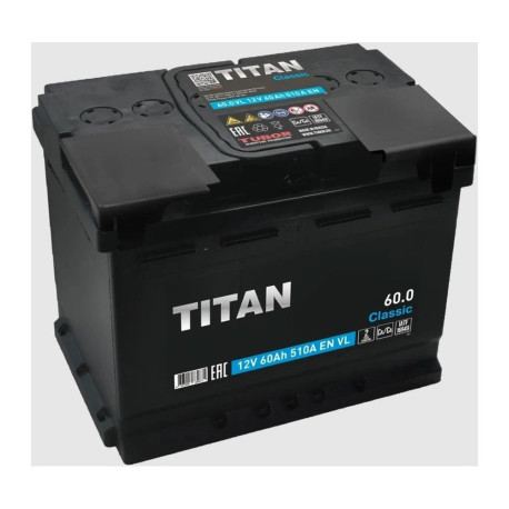 Аккумулятор TITAN ARCTIC 60ач 620а обр. пол.