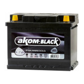 Аккумулятор АКОМ BLACK 62ач 600а обр. пол.
