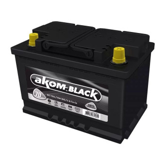 Аккумулятор АКОМ BLACK 70ач 720а обр. пол.