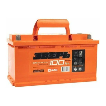 Аккумулятор ЗВЕРЬ Standart 100ач 850а обр. пол.