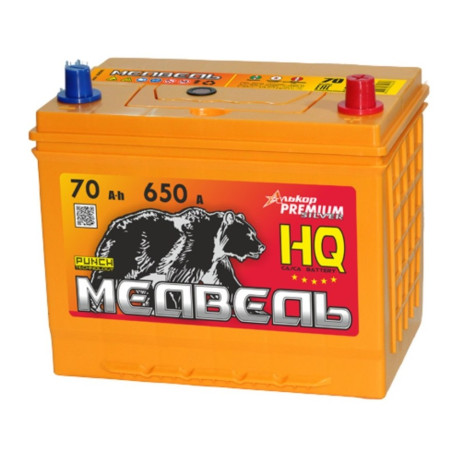 Аккумулятор МЕДВЕДЬ SILVER Asia 70/650 85D26L обр. пол.