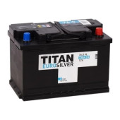 Аккумулятор TITAN EUROSILVER 76ач 700а обр. пол.