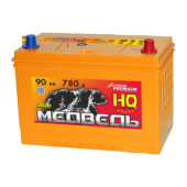 Аккумулятор МЕДВЕДЬ SILVER Asia 90/780 105D31L обр. пол.