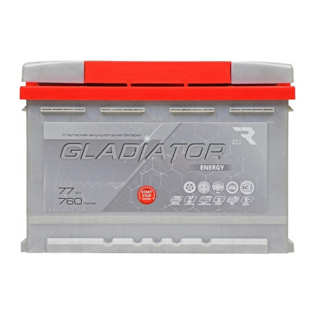 Аккумулятор Gladiator Energy 77ач 720а обр. пол.