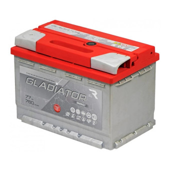Аккумулятор Gladiator Energy 77ач 760а прям. пол.