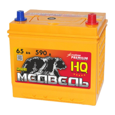 Аккумулятор МЕДВЕДЬ SILVER Asia 65/590 75D23L обр. пол.