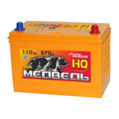 Аккумулятор МЕДВЕДЬ SILVER Asia 110/870 135D31R прям. пол.