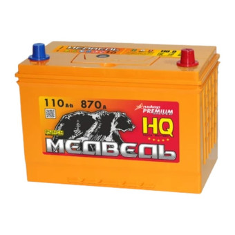 Аккумулятор МЕДВЕДЬ SILVER Asia 110/870 135D31R прям. пол.