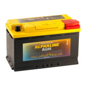 Аккумулятор ALPHALINE AGM 80ач 800а обр. пол.