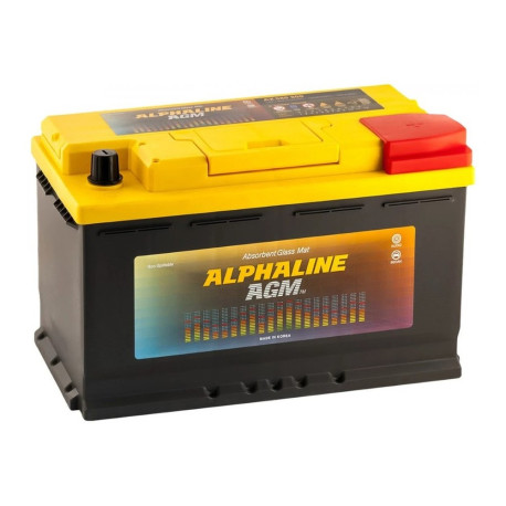 Аккумулятор ALPHALINE AGM 80ач 800а обр. пол.