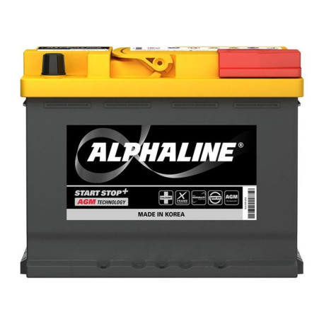 Аккумулятор ALPHALINE AGM 60ач 680а обр. пол.