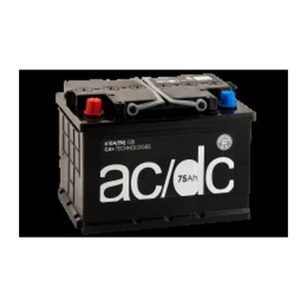 Аккумулятор AC/DC 75ач 620а прям. пол.