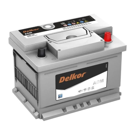 Аккумулятор DELKOR AGM 60ач 680а обр. пол.