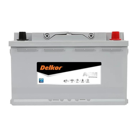 Аккумулятор DELKOR AGM 80ач 760а обр. пол.