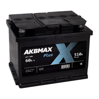 Аккумулятор AKBMAX PLUS 60ач 500а обр. пол.
