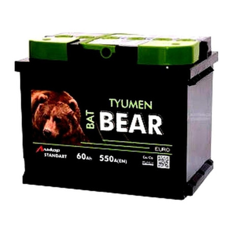 Аккумулятор Tyumen BatBear 60ач 550а обр. пол.