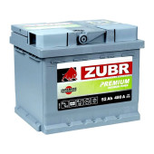 Аккумулятор ZUBR Premium 52ач 480а обр. пол.
