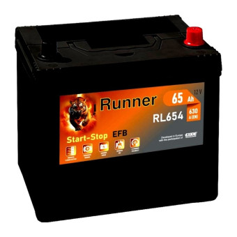 Аккумулятор RUNNER EFB D23 RL654 65/630 D23 обр. пол.